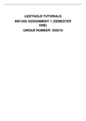  INS1502 2022 Assignment 01 (semester 1) solutions