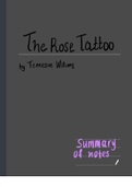 The Rose Tattoo: a summary of notes