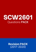 SCW2601 (ExamPACK and QuestionPACK)
