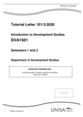 DVA1501 Tutorial letter 2020