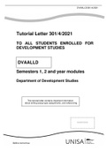 DVA1501 Tutorial letter 2021