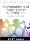 TEST BANK FOR COMMUNITY AND PUBLIC HEALTH NURSING Evidence for Practice 3RD EDITION BY ROSANNA DEMARCO & JUDITH HEALEY-WALSH  ISBN 978-1975111694 