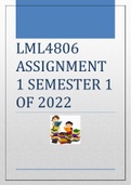 LML4806 ASSIGNMENT 1 SEMESTER 1 OF 2022