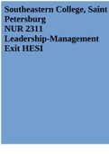 NUR 2311 Leadership-Management Exit HESI UPDATED  2021