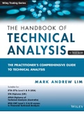 The Handbook of Technical Analysis + Test Bank: The Practitioner's Comprehensive Guide to Technical Analysis Mark Andrew Lim 2024 Updated