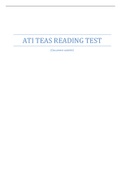 ATI TEAS READING TEST
