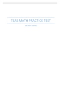 TEAS Math Practice Test