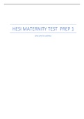 HESI MATERNITY TEST  PREP 1
