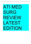 ATI MED  SURG  REVIEW  LATEST  EDITION Questions and Answers 2024 Reviewed