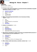 Biology 8e  Raven  Chapter 1 Questions and Answers Graded A+ 2024 Reviewed