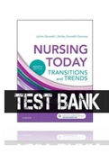 Test Bank For Nursing Today Transition And Trends 9th Edition By Zerwekh|All Chapters|