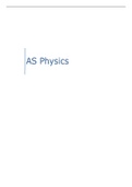 Summary of OCR A2 Physics 
