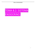 Tema 8.2: Sistema Endocrino