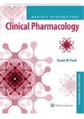 Test Bank for Roach's Introductory Clinical Pharmacology 11th Edition by Ford MN RN CNE, Susan