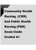 Community Health Nursing (CHN) and Public Health Nursing Exam - 2022