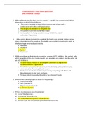 PHARMACOLOGY FINAL EXAM QUESTIONS AND ANSWERS A GRADE