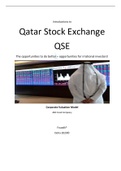 Introductions to QSE - Corporate Valuation Model case study
