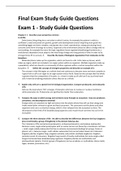 Final Exam Study Guide Questions.