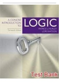 Test Bank for A Concise Introduction to Logic by Patrick J. Hurley 