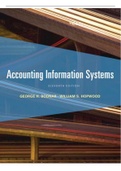 Test Bank (AIS) Accounting information systems 11th edition bodnar Hopwood All Chapters 