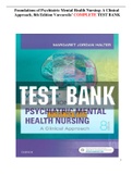 Varcarolis’ Foundations of Psychiatric Mental Health Nursing A Clinical Approach, 8th Edition TEST BANK LA