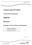 HRM3705 ANSWERS