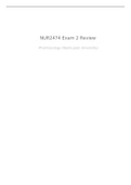 NUR 2474 Exam 2 Review