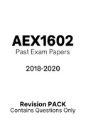 AEX1602 - Exam Questions PACK (2018-2020)