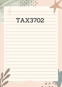 TAX3702 - Taxation of Individuals - Complete Notes