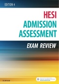 HESI Admission Assessment Exam Review