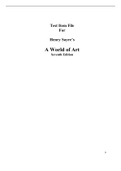 A World of Art, Sayre - Exam Preparation Test Bank (Downloadable Doc)