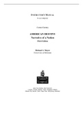 American Destiny Narrative of a Nation, Concise Edition, Carnes, - Downloadable Solutions Manual (Revised)