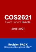 COS2621 - Exam Prep. Questions (2015-2021)