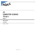 AQA AS COMPUTER SCIENCE PAPER 1 MS 2020.
