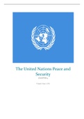 The United Nations Peace and Security