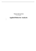 Applied Behavior Analysis, Cooper - Downloadable Solutions Manual (Revised)