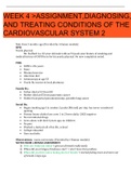 NRNP 6550-Week 4 - Conditions of the Cardiovascular System 2 /Week #4 - Conditions of the Cardiovascular System 2(i-Human Alvin Stafford)LATEST 2022
