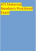 ATI Maternal Newborn Proctored Exam