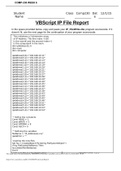 COMP-230 Week 6 Lab: VBScript IP File Report (SOLVED