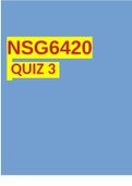 NSG6420 QUIZ 3