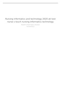 ATI Nurse's Touch Nursing informatics and Technology