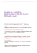 MCB 2289LMicro LearnSmart Module 7 quiz 