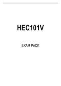 HEC101V EXAM PACK 2022