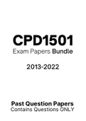 CPD1501 - Exam Questions PACK (2013-2022)