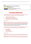 NURS 601 Pharm Oncology Medications