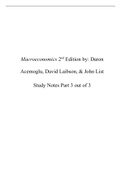 Macroeconomic ECON 1101 Class Notes Bundle ISBN: 9780134492056