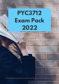 PYC3712 Exam Pack with Cram Notes for Exam Period 2022