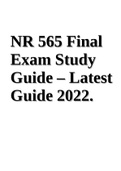 NR 565 / NR565 Week 4 Study Guide | NR565 Week 2 Exam Study Guide (Advanced Pharmacology Fundamentals) | Final Exam Study Guide 2021-2022 - Complete Guide To Score A 
