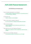 Quiz 3 - NUR2180 / NUR 2180 (Latest 2022 / 2023) : Physical Assessment - Rasmussen