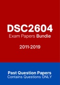 DSC2604 - Exam Questions PACK (2011-2019)